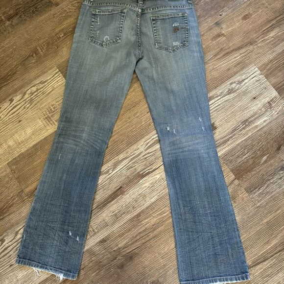 American Rag Cie Distressed Bootcut Jeans Size 3-S - Picture 8 of 12
